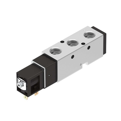 Festo 5/2 Pneumatic Solenoid Valve - Solenoid G 3/8 VUVS Series 24V dc, 8049881