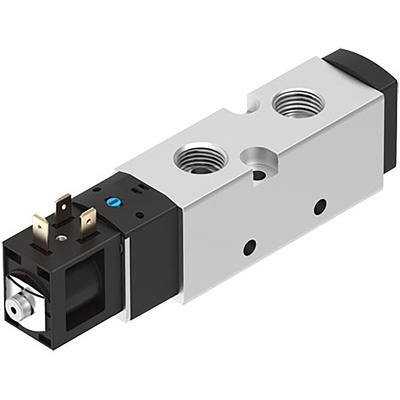 Festo 5/2 Pneumatic Solenoid Valve - Solenoid G 3/8 VUVS Series 24V dc, 8049881