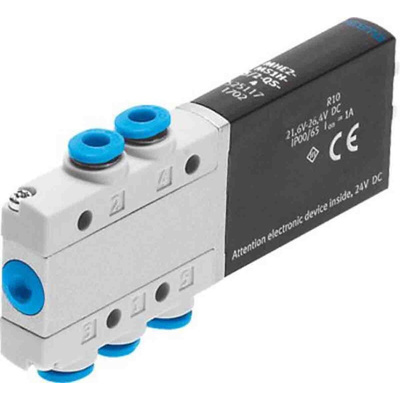 Festo 5/2 Monostable Solenoid Valve - Electrical MHE2 Series, 525117