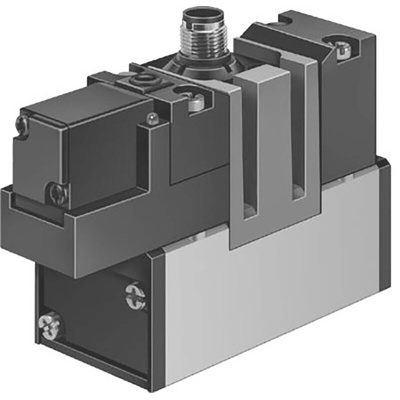 Festo 5/2 Monostable Pneumatic Solenoid/Pilot-Operated Control Valve - Electrical MEBH Series, 184507