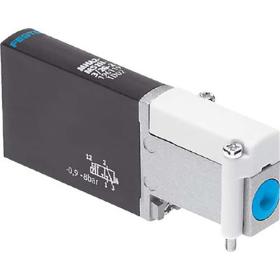 Festo 5/2 Monostable Pneumatic Solenoid/Pilot-Operated Control Valve - Electrical MHA2 Series, 525101