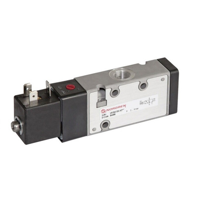 Norgren Pneumatic Solenoid Valve - Solenoid/Air G 1/8 V60 Series 24V