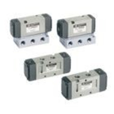 5 Port single air pilot operated valve Body Ported 1/4" bsp threaded outputs