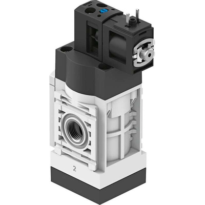 Festo 3/2-way, Closed, Monostable Pneumatic Solenoid Valve - Pilot G 1/4 MS Series, 8091771