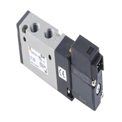 SMC 4/2 monostable Pneumatic Solenoid Valve - Solenoid Metric M5 VZ1000 Series 24V dc