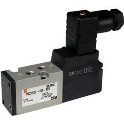 SMC 2 Position Single Valve Pneumatic Solenoid Valve - Air Rc(PT) 1/8 VK3000 Series