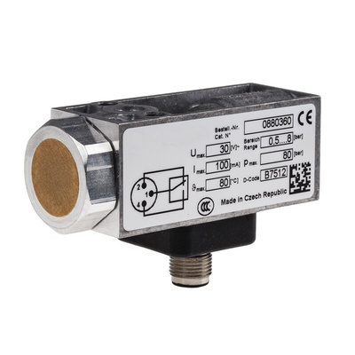 RS PRO Pressure Switch, M12 x 1 0.5bar to 8 bar