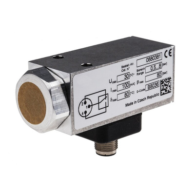 RS PRO Pressure Switch, M12 x 1 0.5bar to 8 bar