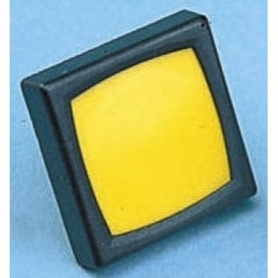 Yellow Button Tactile Switch, SPST-NO 80 mA