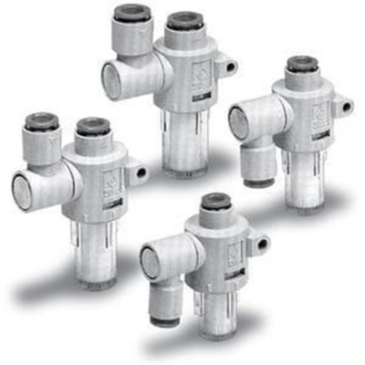 SMC Vacuum Filter - ZFB Series, 30μm, Rc 1/4 Port Connection