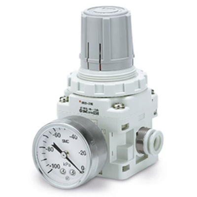 SMC 235L/min Vacuum Regulator, -100kPa to -1.3kPa