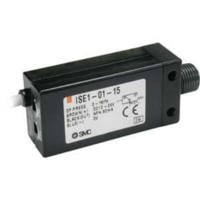 SMC PNP Open Collector 1 Output Pressure Switch, R(PT) 1/8 0MPa to 10 bar