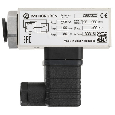 Norgren Pressure Switch, G 1/4 25bar to 250 bar