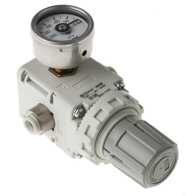 SMC Metric M6 port 140L/min Vacuum Regulator, -100kPa to -1.3kPa