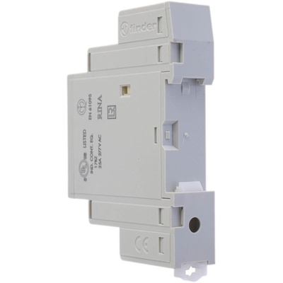 Finder, 12V ac/dc Coil Non-Latching Relay DPNO, 25A Switching Current DIN Rail, 2 Pole