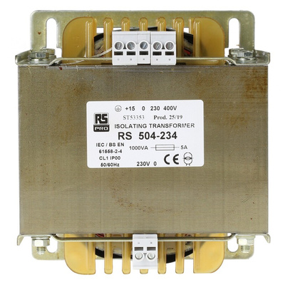 RS PRO 1kVA 1 Output Chassis Mounting Transformer, 55V ac