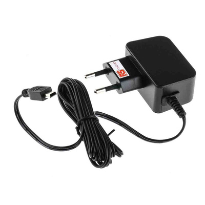 RS PRO 7.5W Plug-In AC/DC Adapter 5V dc Output, 1.5A Output