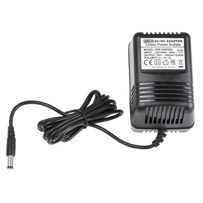 RS PRO 11W Plug-In AC/DC Adapter 24V dc Output, 450mA Output