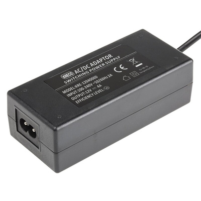 RS PRO 48W Plug-In AC/DC Adapter 12V dc Output, 4A Output