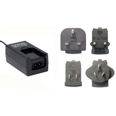 RS PRO 30W Plug-In AC/DC Adapter 12V dc Output, 2.5A Output