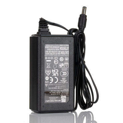 RS PRO 30W Plug-In AC/DC Adapter 12V dc Output, 0 → 2.5A Output
