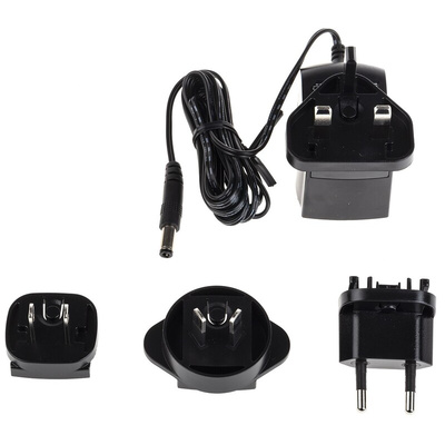 RS PRO 6W Plug-In AC/DC Adapter 12V dc Output, 500mA Output