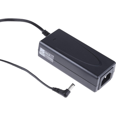 RS PRO 60W Plug-In AC/DC Adapter 12V dc Output, 5A Output