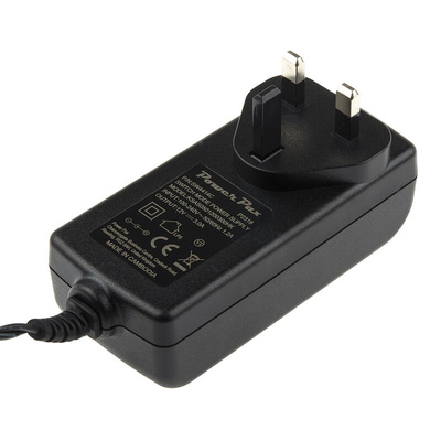 RS PRO 36W Plug-In AC/DC Adapter 12V dc Output, 3A Output