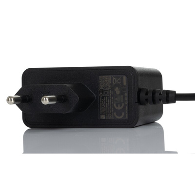 RS PRO 12W Plug-In AC/DC Adapter 12V dc Output, 1A Output