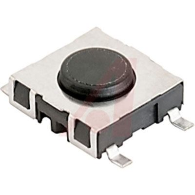 IP40 Black Button Modular Switch, Single Pole Single Throw (SPST) 1.05mm Surface Mount