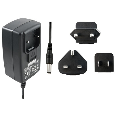 RS PRO 6W Plug-In AC/DC Adapter 15V dc Output, 400mA Output