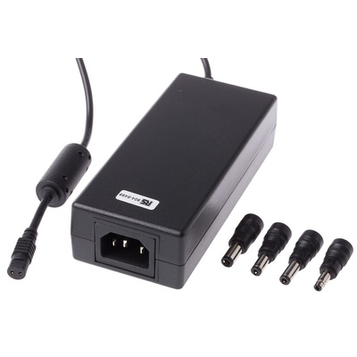 RS PRO 90W Plug-In AC/DC Adapter 12V dc Output, 7A Output