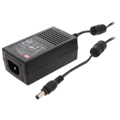 MEAN WELL 25W Power Brick AC/DC Adapter 24V dc Output, 0 → 1.04A Output