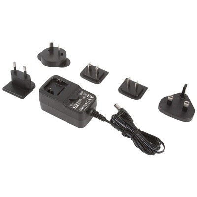 XP Power 24W Plug-In AC/DC Adapter 12V dc Output, 2A Output