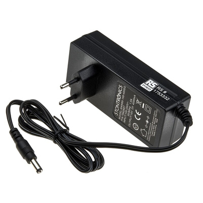 RS PRO 60W Plug-In AC/DC Adapter 15V dc Output, 4A Output