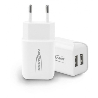 Ansmann 12W Plug-In AC/DC Adapter 5V dc Output, 2400mA Output