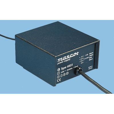 Mascot 12W Power Brick AC/DC Adapter 6 → 12V dc Output, 1 → 6A Output
