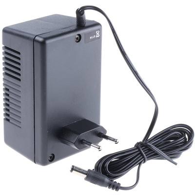 Mascot 15W Plug-In AC/DC Adapter 9V ac Output, 1.6A Output