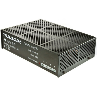 Mascot 270W Power Brick AC/DC Adapter 12V dc Output, 20A Output