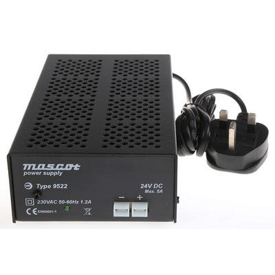 Mascot 135W Power Brick AC/DC Adapter 24V dc Output, 5A Output