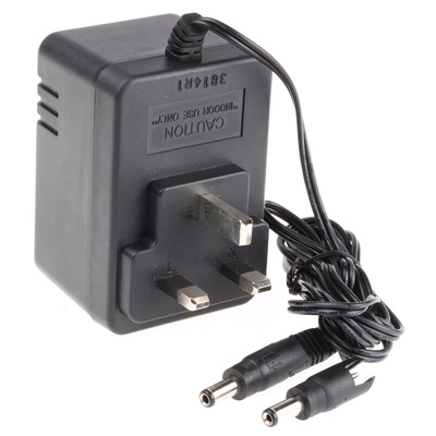 Mascot 12W Plug-In AC/DC Adapter 12V dc Output, 1A Output