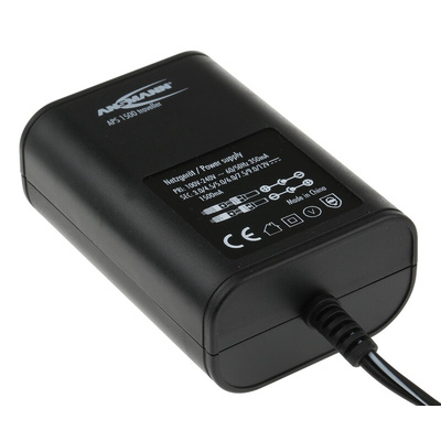 Ansmann 18W Plug-In AC/DC Adapter 3V dc Output, 1.5A Output
