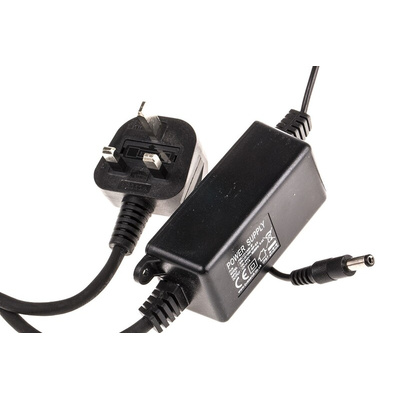 RF Solutions 12W Power Brick AC/DC Adapter 12V dc Output, 1A Output