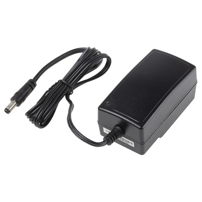 MEAN WELL 12W Plug-In AC/DC Adapter 5V dc Output, 2.4A Output