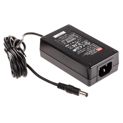 MEAN WELL Power Brick AC/DC Adapter 12V dc Output, 1.25A Output