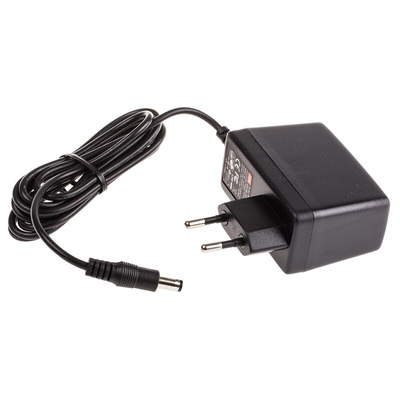 MEAN WELL 15W Plug-In AC/DC Adapter 12V dc Output, 1.25A Output