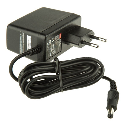 MEAN WELL 15W Plug-In AC/DC Adapter 18V dc Output, 830mA Output