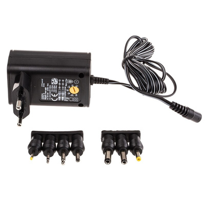 Ansmann 3.6W Plug-In AC/DC Adapter 3V dc Output, 300 → 600mA Output