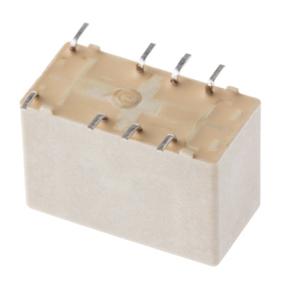 TE Connectivity, 24V dc Coil Non-Latching Relay DPDT, 5A Switching Current Surface Mount, 2 Pole