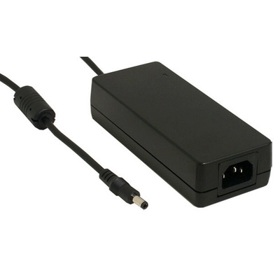 MEAN WELL 80W Power Brick AC/DC Adapter 12V dc Output, 6.7A Output